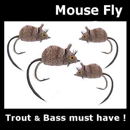Deer Hair Mouse fly - 4 pcs